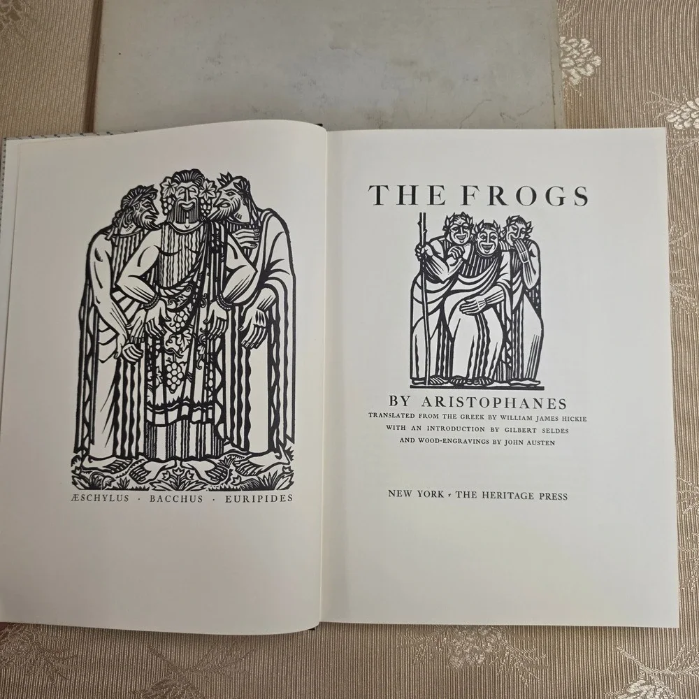 Aristophanes The Birds and The Frogs Heritage Press Illustrated Slipcase Book